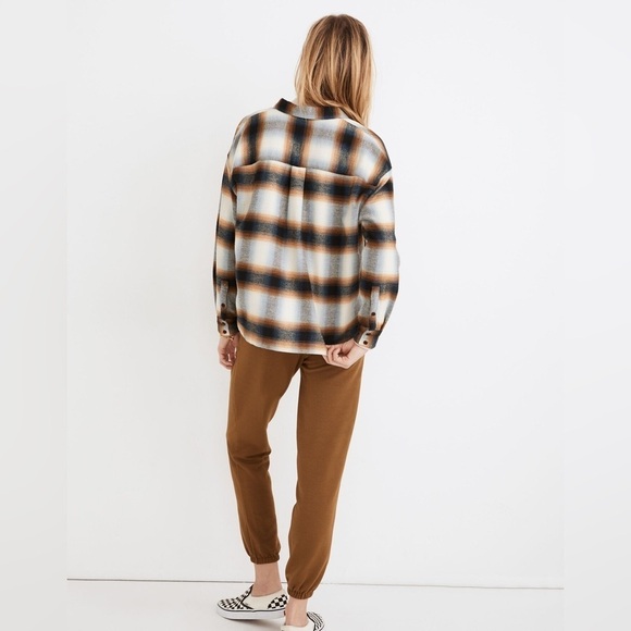 Madewell Flannel Westlake Shirt in Allen Plaid, Size S - Picture 3 of 9